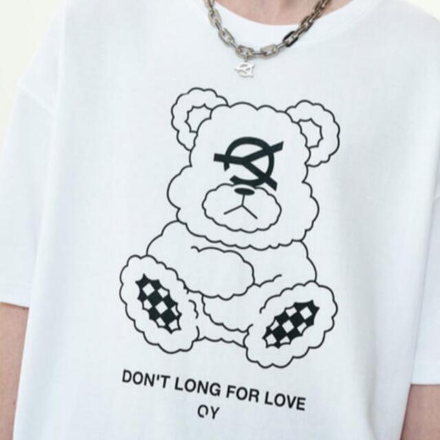 OY/オーワイ』ホワイト ODOLLY T/オードリープリント半袖くまTシャツ