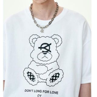 ミルクボーイ(MILKBOY)の『OY/オーワイ』ホワイト ODOLLY T/オードリープリント半袖くまTシャツ(Tシャツ/カットソー(半袖/袖なし))