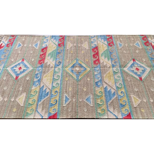 インドキリム ウール 手織り 160×93cm | munchercruncher.com