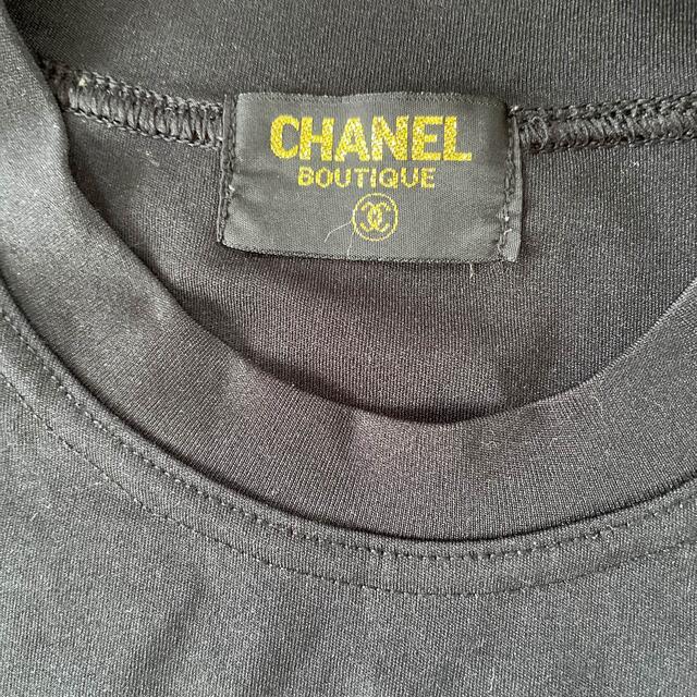 CHANEL(シャネル)のCHANEL黒ロンTブラック レディースのトップス(Tシャツ(長袖/七分))の商品写真