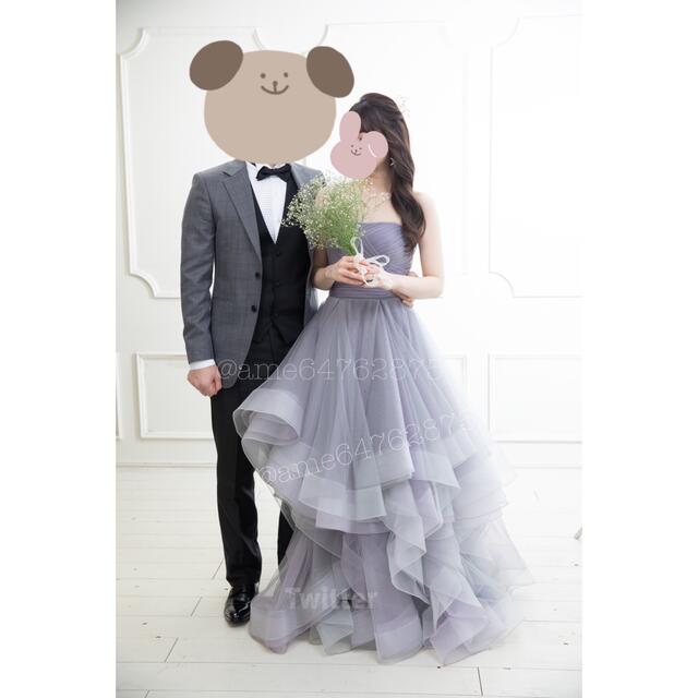 #結婚式 #前撮り #カラードレス #ブルーグレー結婚式