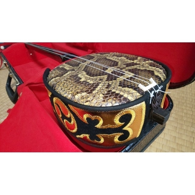 沖縄三味線 鍵付きハードケース付き - 三味線