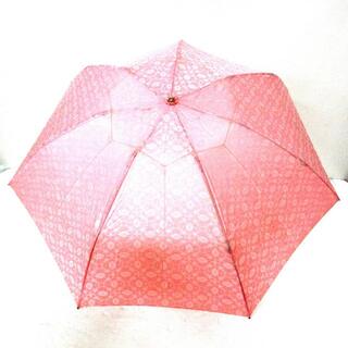 セリーヌ(celine)のセリーヌ 折りたたみ傘 - ピンク×白(傘)