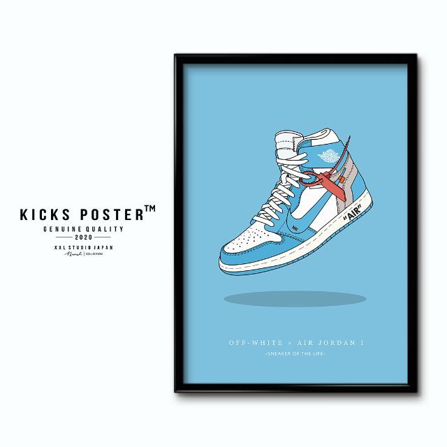 NEW】エアジョーダン1UNC スニーカーポスター/SNKR-401の通販 NEW】エアジョーダン1UNC スニーカーポスター/SNKR-401の通販