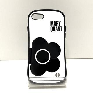 マリークワント(MARY QUANT)のマリークワント 携帯電話ケース - 白×黒(モバイルケース/カバー)