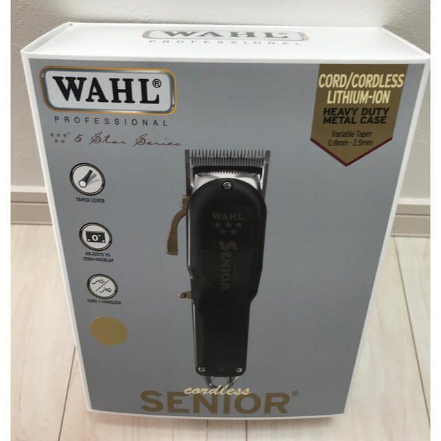 WAHL ウォール SENIOR シニア コードレス 黒　バリカン　理容　美容