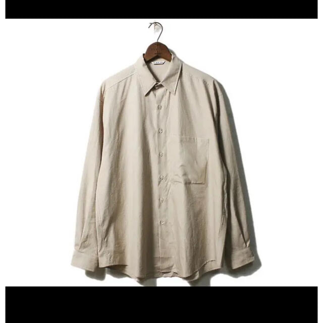 Auralee washed finx twill big shirt 19awシャツ