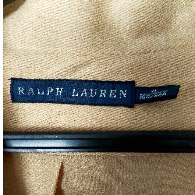 Ralph Lauren(ラルフローレン)の春夏ラルフローレン ジャケット 4号  レディース レザー ベージュ 大人 レディースのジャケット/アウター(テーラードジャケット)の商品写真