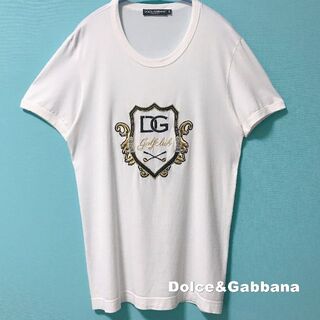 ドルチェアンドガッバーナ(DOLCE&GABBANA)の【Dolce&Gabbana】ドルチェ&ガッバーナ 刺繍DGロゴ Tシャツ(Tシャツ/カットソー(半袖/袖なし))