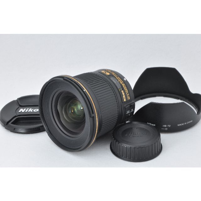 Nikon(ニコン)の美品級 Nikon ニコン AF-S NIKKOR 20mm f1.8 G ED スマホ/家電/カメラのカメラ(レンズ(単焦点))の商品写真
