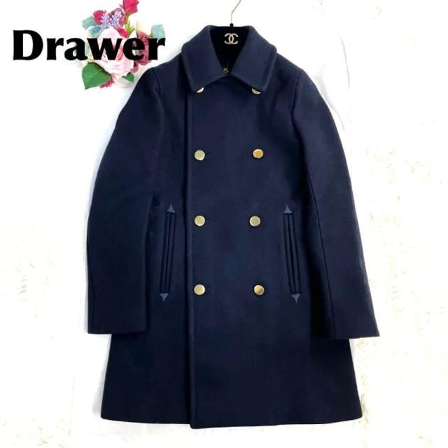 ボタン Drawer 金ボタン Pコート ブレザー シルクの通販 by みかん's