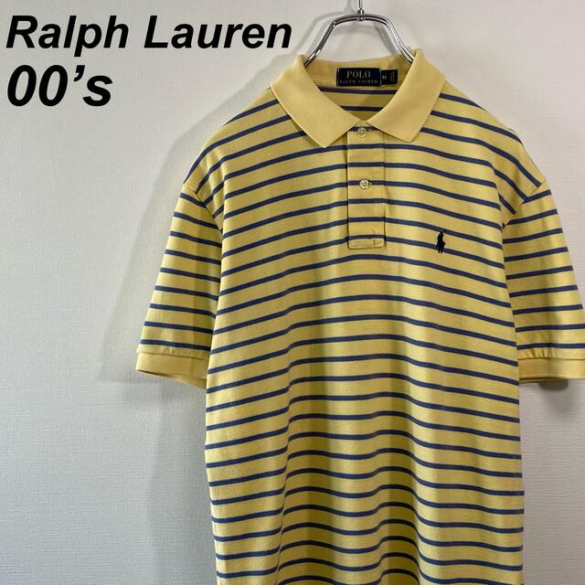 Ralph Lauren(ラルフローレン)の古着 00's ポロラルフローレン ポロシャツ 半袖 M ボーダー スリランカ製 メンズのトップス(ポロシャツ)の商品写真