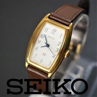 セイコー(SEIKO)の【稼働品】セイコー NOIE　白文字盤　電池ベルト交換済(腕時計)