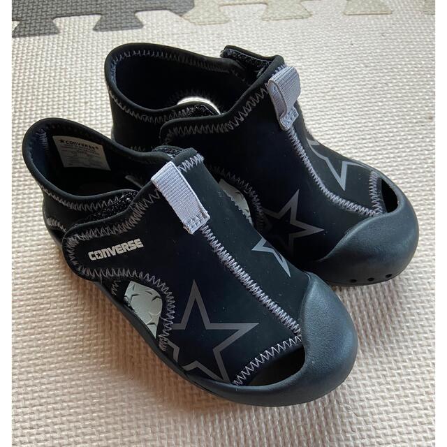 CONVERSE(コンバース)のサンダル　黒　コンバース　17センチ キッズ/ベビー/マタニティのキッズ靴/シューズ(15cm~)(サンダル)の商品写真