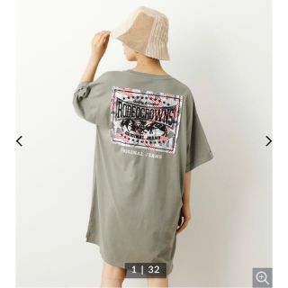 ロデオクラウンズワイドボウル(RODEO CROWNS WIDE BOWL)の新品　ロデオクラウンズ　NP PATCH Tシャツワンピース(その他)