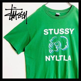 ステューシー(STUSSY)の古着90s ステューシー USA製 シングルステッチ 両面プリントTシャツ XL(Tシャツ/カットソー(半袖/袖なし))