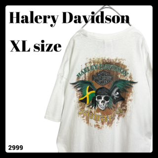 ハーレーダビッドソン(Harley Davidson)の【大人気】ハーレーダビッドソン ジャマイカ 半袖 Tシャツ スカル XLサイズ(Tシャツ/カットソー(半袖/袖なし))