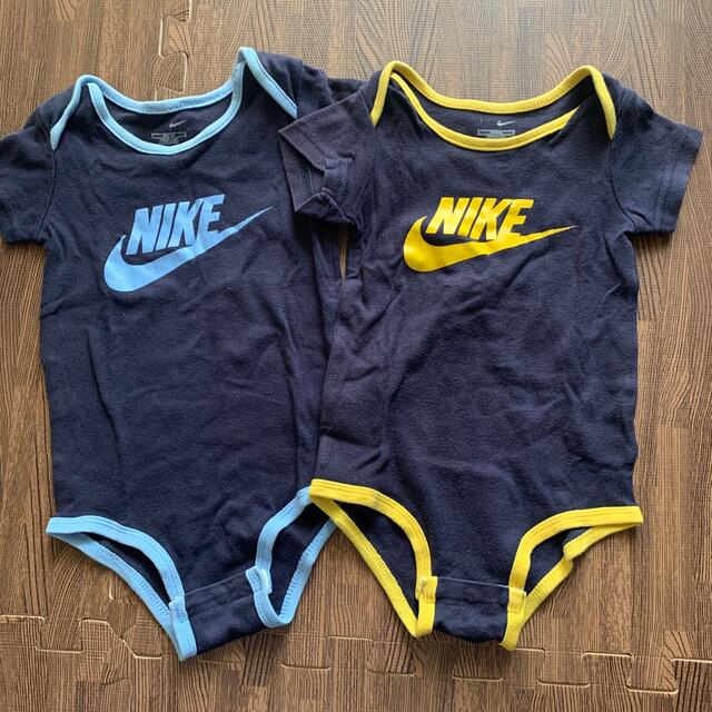 NIKE(ナイキ)のNIKE☆ロンパース　2枚セット キッズ/ベビー/マタニティのベビー服(~85cm)(ロンパース)の商品写真