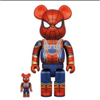 メディコムトイ(MEDICOM TOY)のBE@RBRICK IRON SPIDER 100％ & 400％(その他)