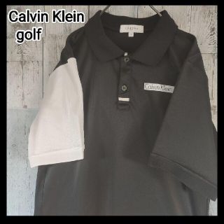 カルバンクライン(Calvin Klein)のたー様専用カルバンクラインゴルフツートンカラーポロシャツバック デカロゴ 古着(ウエア)