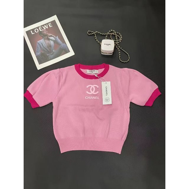 美品 CHANEL シャネル 半袖ニット セーター ciaociaoibiza.com