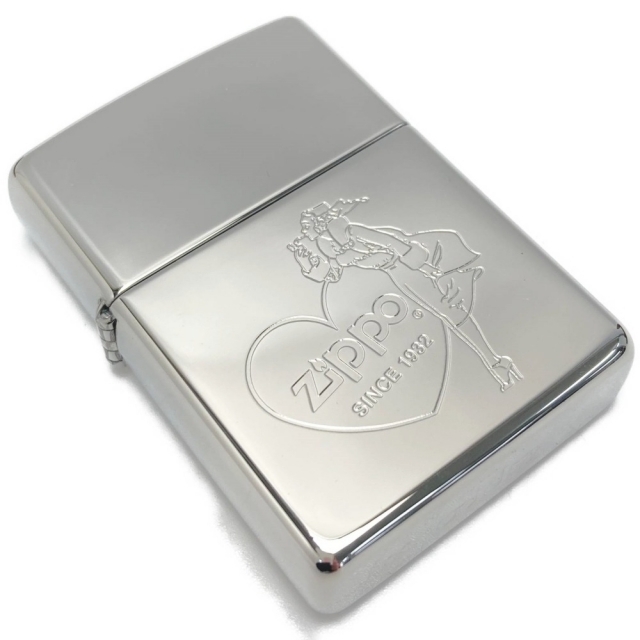 ZIPPO(ジッポー)の☆☆ZIPPO ジッポ ライター WINDY 特別限定品 ハート 1995年製 オイルタンク付き ウィンディ 箱有 メンズのファッション小物(タバコグッズ)の商品写真