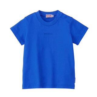 ミキハウス(mikihouse)の新品⭐︎ミキハウス ロゴプリント半袖Tシャツ 110サイズ 青(Tシャツ/カットソー)