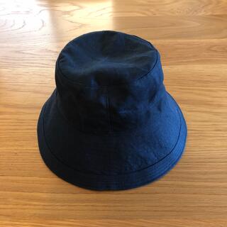 ムジルシリョウヒン(MUJI (無印良品))の帽子   ＵＶカット　フレンチリネンクロッシェ　ダークネイビー(ハット)