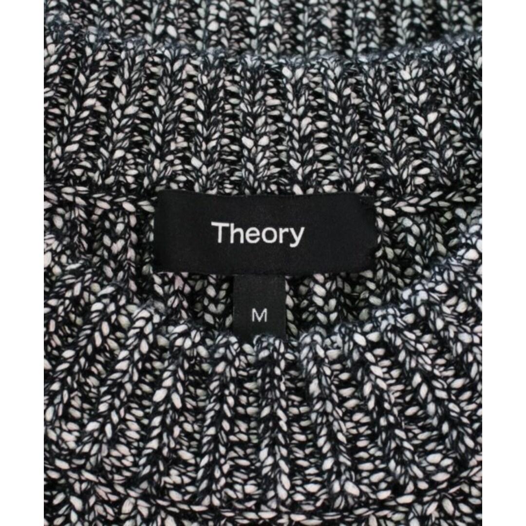 Theory セオリー ニット・セーター M 黒x白(ミックス)