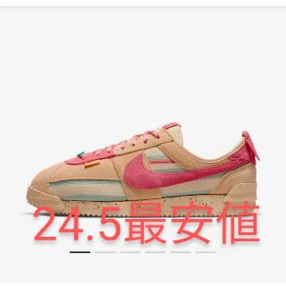 ナイキ(NIKE)のUnion × Nike Cortez Red Beige ユニオン ナイキ コ(スニーカー)