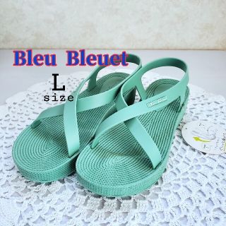 ブルーブルーエ(Bleu Bleuet)の新品✧Bleu Bleuet ウェッジサンダル👡 L（24cm～24.5cm）(サンダル)