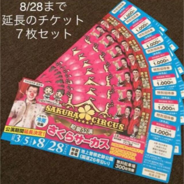 さくらサーカス 和泉公演 特別招待券 非売品 7枚 チケットの演劇/芸能(サーカス)の商品写真