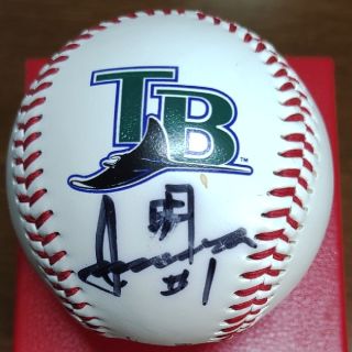 ローリングス(Rawlings)のレイズ　岩村選手　直筆サインボール(記念品/関連グッズ)