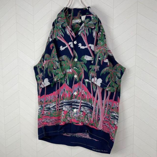 激レア サンサーフ シュガーケーン アロハ シャツ ダイヤモンドヘッド ... 【希少】初期 Sun Surf ダイヤモンドヘッド アロハシャツ DAIRIKU
