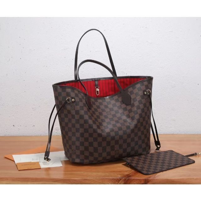 ファスナ LOUIS VUITTON - ルイヴィトン ネヴァーフルMM ダミエ エベヌ