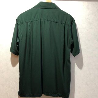 GU - GU 美品オープンカラーシャツ(半袖)Sダークグリーンの通販 by