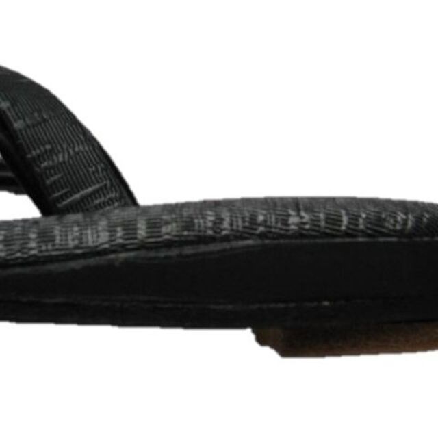 粋な雪駄 日本製「小波 黒」高級本革底 LL寸 1111 メンズの靴/シューズ(下駄/草履)の商品写真