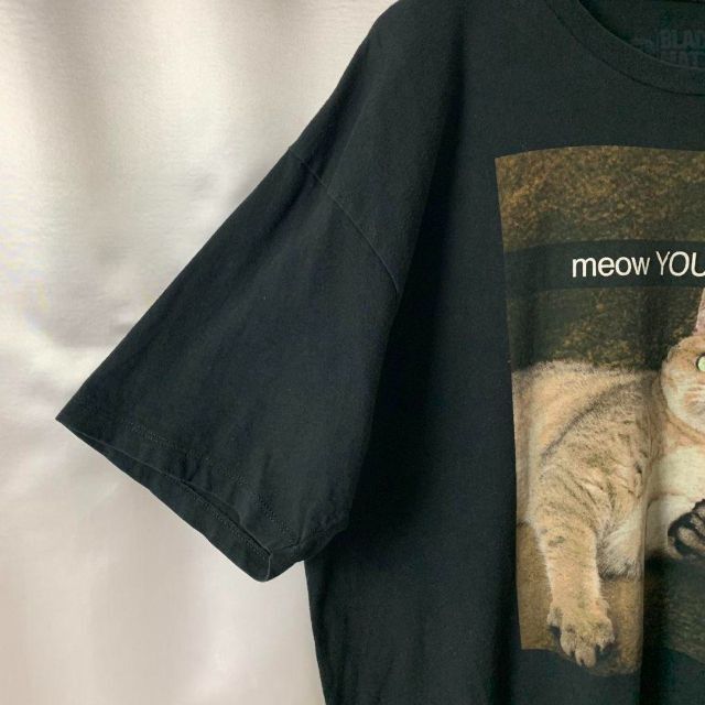 良デザイン OLD アニマルプリントTシャツ 猫 キャット ユニセックス 古着 メンズのトップス(Tシャツ/カットソー(半袖/袖なし))の商品写真