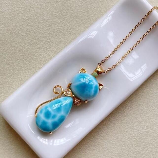 ⭐︎【天然】ラリマー ペンダントトップ k18 5.7g | sweatreno.com