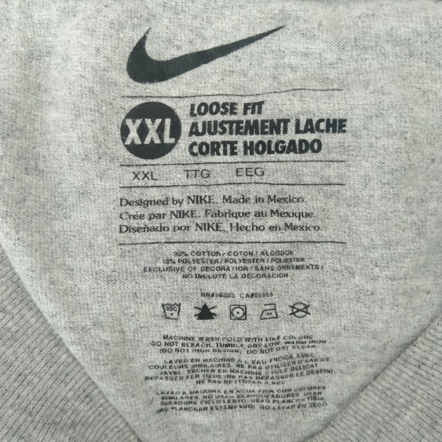 NIKE(ナイキ)のナイキ プリント 半袖Tシャツ グレー XXL ルーズフィット メンズのトップス(Tシャツ/カットソー(半袖/袖なし))の商品写真