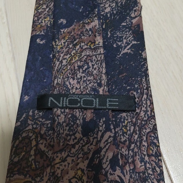 NICOLE(ニコル)のニコル 日本製 総柄 レトロ シルク ネクタイ メンズのファッション小物(ネクタイ)の商品写真