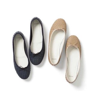 ヤエカ(YAECA)の新品 定価3.9万 LENO BALLET SHOES フラットシューズ(バレエシューズ)