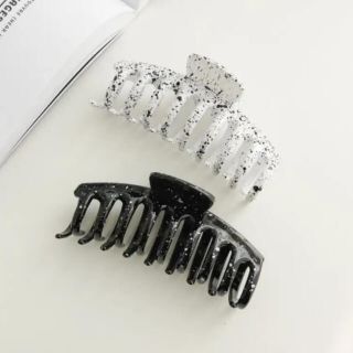 バブルス(Bubbles)の【新品・未使用】韓国ファッション マーブルヘアクリップ(バレッタ/ヘアクリップ)