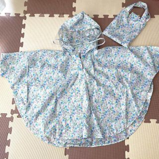 ポンチョ　レインコート　カッパ　100 女の子(レインコート)