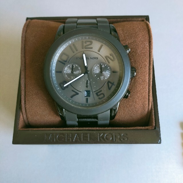 Michael Kors(マイケルコース)のMICHAEL KORS　腕時計　MK-8322　黒色(ブラック) メンズの時計(腕時計(アナログ))の商品写真