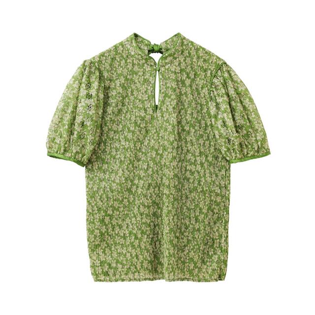 CLANE(クラネ)のCLANE PLEATS FLORET TOPS レディースのトップス(シャツ/ブラウス(半袖/袖なし))の商品写真