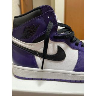 ナイキ(NIKE)のaj1 court purple(スニーカー)