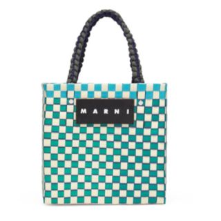 マルニ(Marni)の【22SS新作】MARNI  マルニ  カゴバッグ フォレストグリーン(かごバッグ/ストローバッグ)