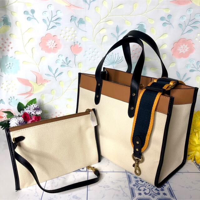 COACH - コーチ トートバッグ デニム ホワイト 【新品】の通販 by りこ