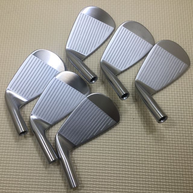 【新品・全番手同じ長さ・ワンレングス】軟鉄鍛造アイアンセット 6本組